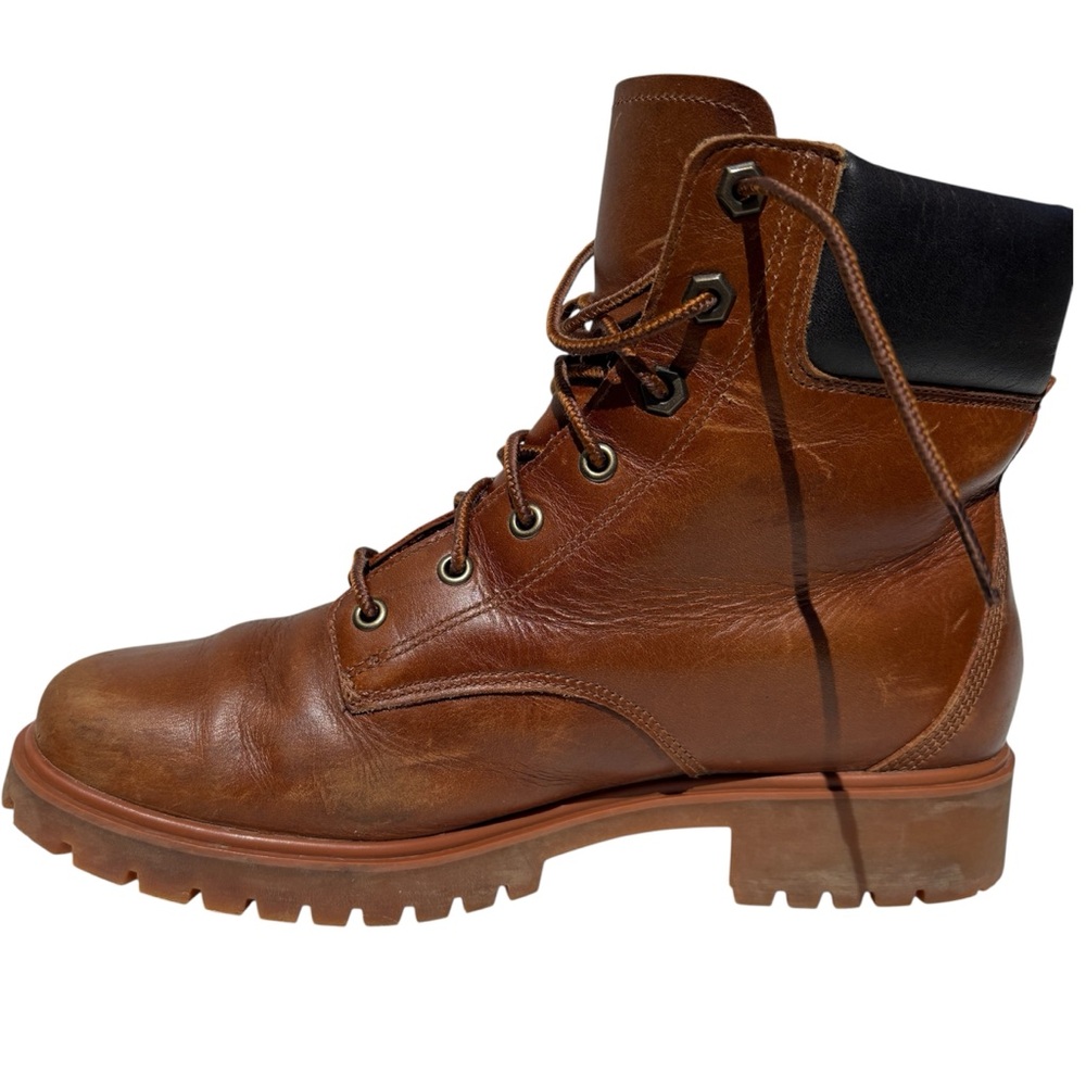 Timberland Boots Womens Size 8 Hiking Jayne 6 inch Brown Leather Lace-Up Boots